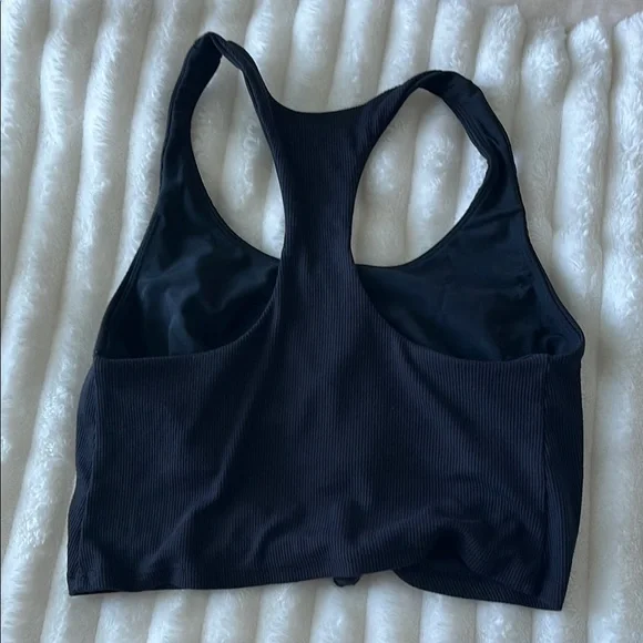 Joylab Black Knotted Crop Top - Picture 5 of 5